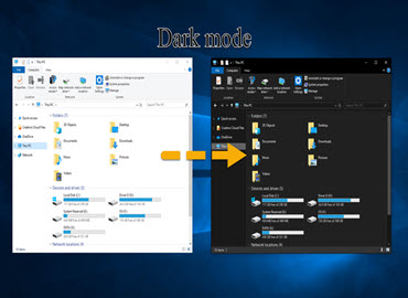 เปลี่ยนธีม Windows เป็น Dark Mode